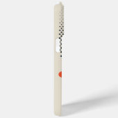 Golvende oranje vorm met zwarte stippen Case-Mate iPhone case (Achterkant / Rechts)