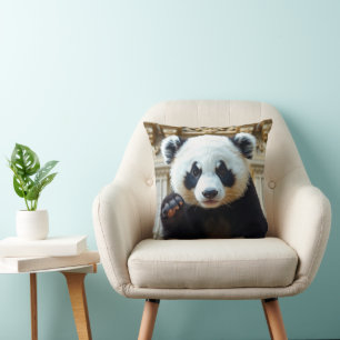 Golvende Panda Ontwerp Kussen
