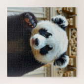 Golvende Panda Ontwerp Legpuzzel (Horizontaal)