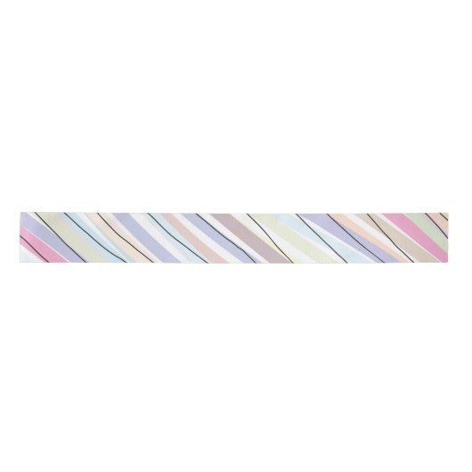Golvende Pastelkleuren Satijnen Lint (Voorkant)