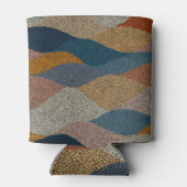 Golvende polka dot:  textiel. blikjeskoeler (Achterkant)