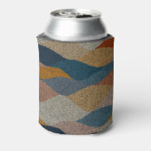 Golvende polka dot:  textiel. blikjeskoeler (Blikje Achterkant)