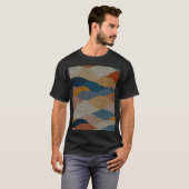 Golvende polka dot: textiel. t-shirt (Voorkant volledig)