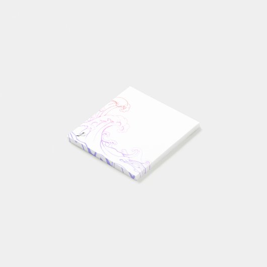 Golvende post-it-briefjes post-it® notes (Schuin)