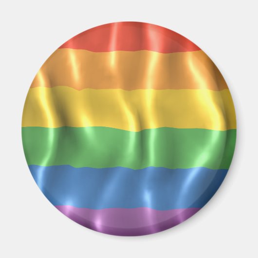Golvende Pride-vlag Magneet (Voorkant)