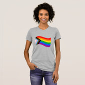 Golvende Progress Pride-vlag T-shirt (Voorkant volledig)