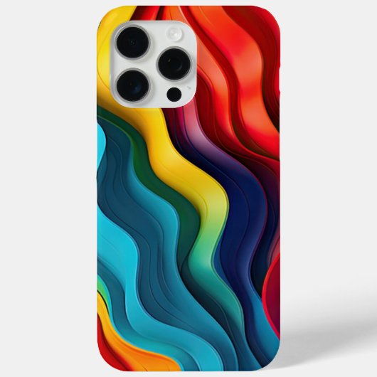 Golvende regenboog kleuren achtergrond Case-Mate iPhone case (Achterkant)