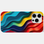 Golvende regenboog kleuren achtergrond Case-Mate iPhone case (Achterkant (horizontaal))