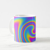 golvende regenboog koffiemok (Voorkant links)