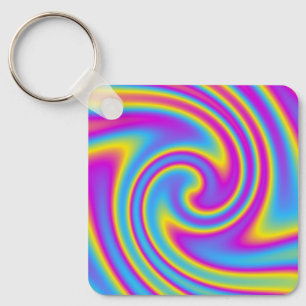 golvende regenboog sleutelhanger