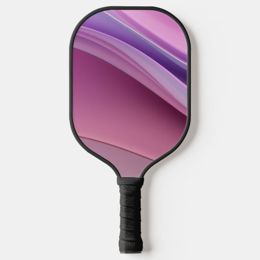 Golvende roze en lavendelkleurige vormen pickleball paddle (Voorkant)