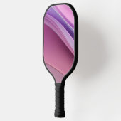 Golvende roze en lavendelkleurige vormen pickleball paddle (Links)