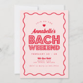 Golvende Roze Lichten Bachelorette Weekend Route Kaart (Voorkant)