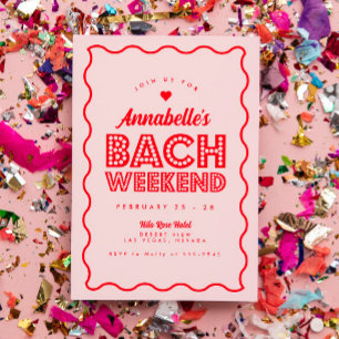 Golvende Roze Lichten Bachelorette Weekend Route Kaart