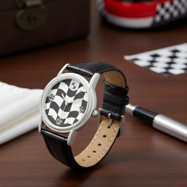 Golvende Schachbrett Illusie Horloge (Creator heeft geüpload)