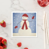 Golvende Sneeuwman Servet (Insitu)