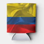 Golvende stof nationale vlag van Colombia Blikjeskoeler (Voorkant)