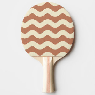 Golvende streep bleke roze kleur tafeltennisbatje