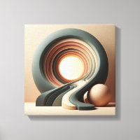 Golvende Surrealistische Abstracte Kunst in Aardti