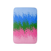 Golvende Trippy Abstract Omniromantische Pride Vla Badmat (Voorkant Verticaal)