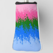 Golvende Trippy Abstract Omniromantische Pride Vla Golfheadcover (Draai 90)