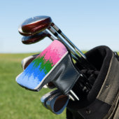 Golvende Trippy Abstract Omniromantische Pride Vla Golfheadcover (Insitu)
