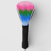 Golvende Trippy Abstract Omniromantische Pride Vla Golfheadcover (Voorkant)