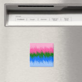 Golvende Trippy Abstract Omniromantische Pride Vla Magneet (Insitu (Vaatwasser))