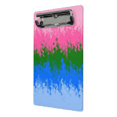 Golvende Trippy Abstract Omniromantische Pride Vla Mini Klembord (Angled2)