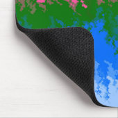 Golvende Trippy Abstract Omniromantische Pride Vla Muismat (Hoek)