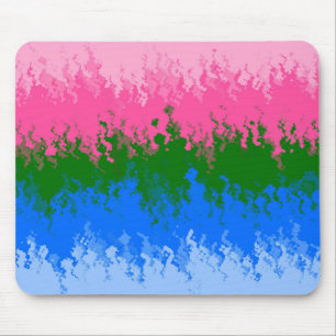 Golvende Trippy Abstract Omniromantische Pride Vla Muismat