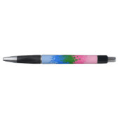 Golvende Trippy Abstract Omniromantische Pride Vla Pen (Voorkant)