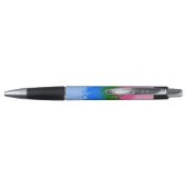 Golvende Trippy Abstract Omniromantische Pride Vla Pen (Achterkant)