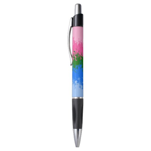 Golvende Trippy Abstract Omniromantische Pride Vla Pen (Top (Verticaal))