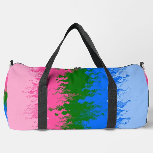 Golvende Trippy Abstract Omniromantische Pride Vla Plunjezak (Voorkant)