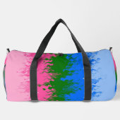 Golvende Trippy Abstract Omniromantische Pride Vla Plunjezak (Achterkant)