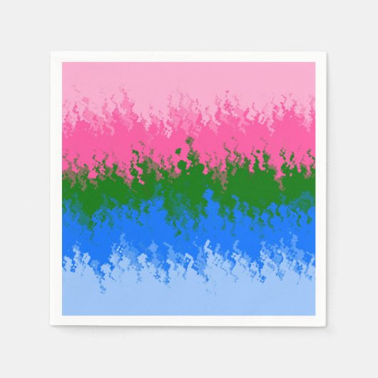 Golvende Trippy Abstract Omniromantische Pride Vla Servet (Voorkant)