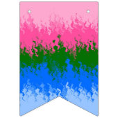 Golvende Trippy Abstract Omniromantische Pride Vla Vlaggetjes (Derde vlag)