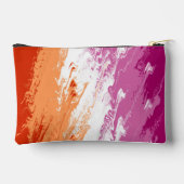 Golvende Trippy Groovy Abstract Lesbische Pride Vl Etui (Achterkant)
