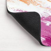 Golvende Trippy Groovy Abstract Lesbische Pride Vl Muismat (Hoek)