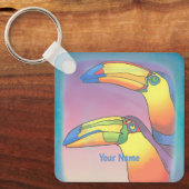 Golvende Twee Toekans Sleutelhanger (Voorkant)
