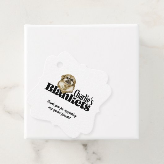 Golvende Vierkante Bedankjes Labels (In situ)