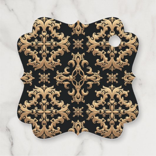 Golvende Vierkante Bedankjes Labels (Achterkant)