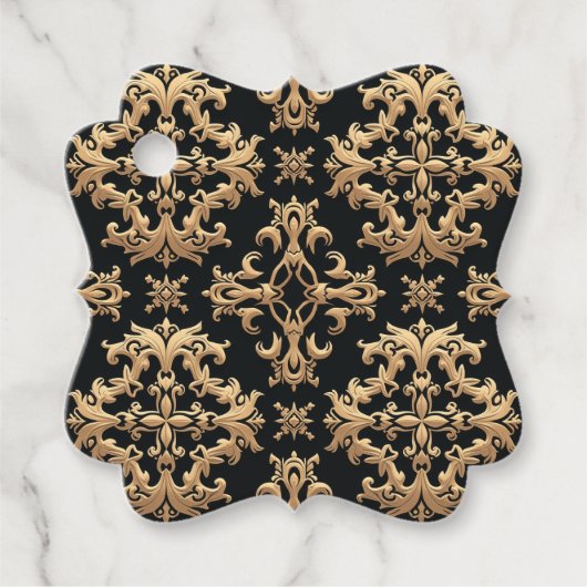 Golvende Vierkante Bedankjes Labels (Voorkant)