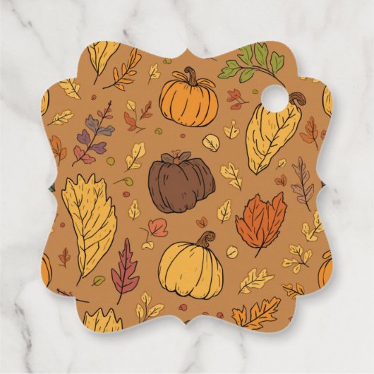 Golvende Vierkante Bedankjes Labels (Achterkant)