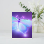 golvende vlinder briefkaart (Staand voorkant)