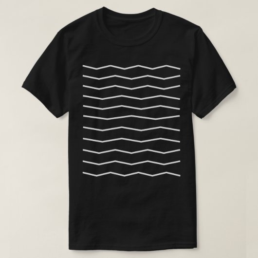 golvende zigzag t-shirt (Design voorkant)