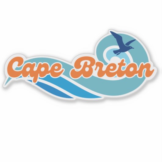 Golvige Dagen Cape Breton Vinyl Sticker (Voorkant)