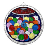 Gom Ball-machine Dartbord (Voorkant)