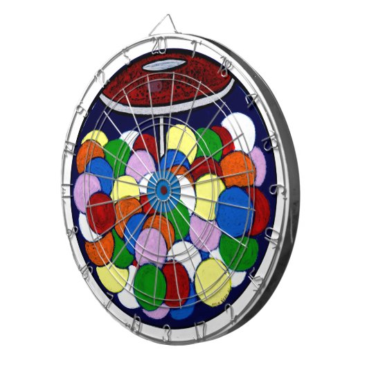 Gom Ball-machine Dartbord (Voorkant Rechts)